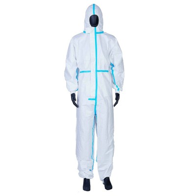 Disposable Isolation anti-virus Protective EN14126 CE Type 4 5 Dupont Tyvek 600 Plus Coverall Garment Apparel JumpSuit