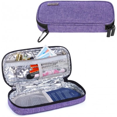 Diabetic Supplies Insulin Travel Case for Blood Sugar Test Strips, Medication, Glucose Meter, Pills, Syringes, Needles, Lancets