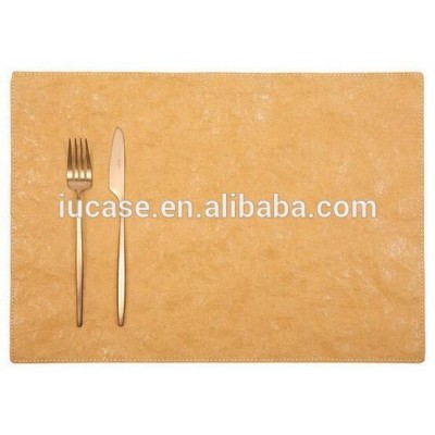 2016 Leather Like Double Washable Kraft Paper Placemat