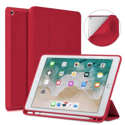 for iPad Pro 9.7 Case with Pencil Holder Lightweight Soft TPU Back Cover Trifold Stand and Auto Sleep